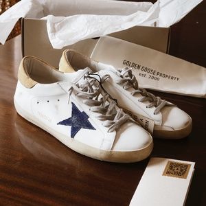 NIB Golden Goose Leather Superstar - Size 44